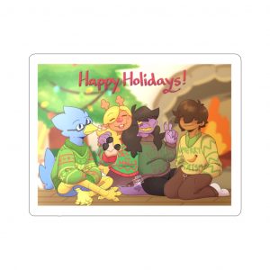 Holidays From Deltarune - Kiss-Cut Sticker